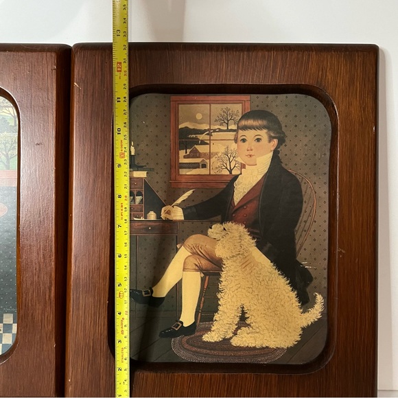 VTG Charles Wysocki Wood Framed Cardboard Backed Prints (?) Primitive - Picture 10 of 16